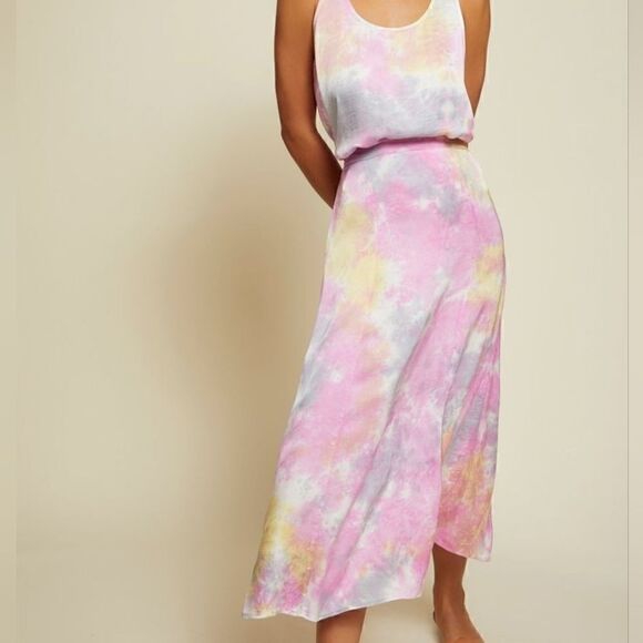 Nation LTD Juliana Midi Skirt In Topanga Canyon Tie Dye Size Small NWT - Picture 3 of 10